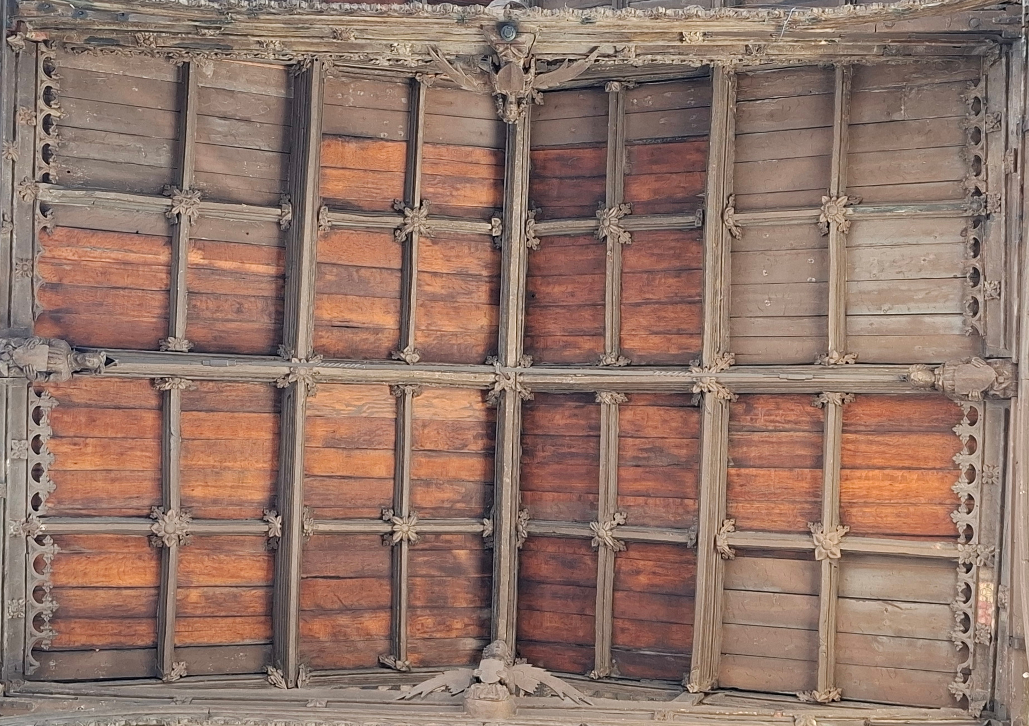 Central Aisle Bay CA4 ceiling, west at the top