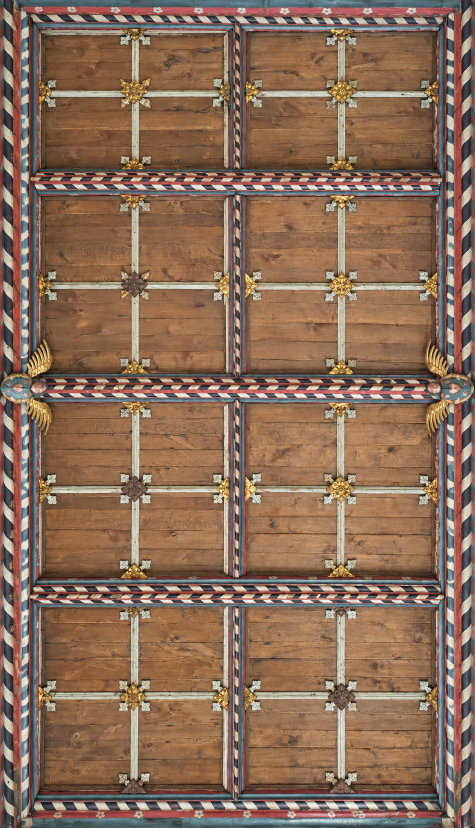 Lady Chapel Bay LC1 ceiling, displayed west-up
