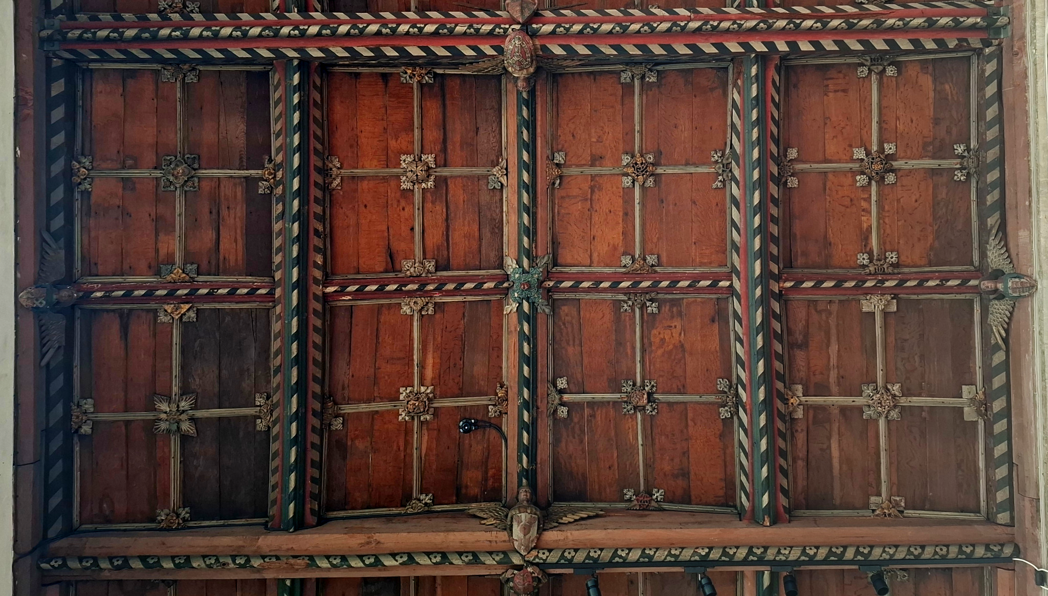 North Aisle Bay NA4 ceiling, west at the top