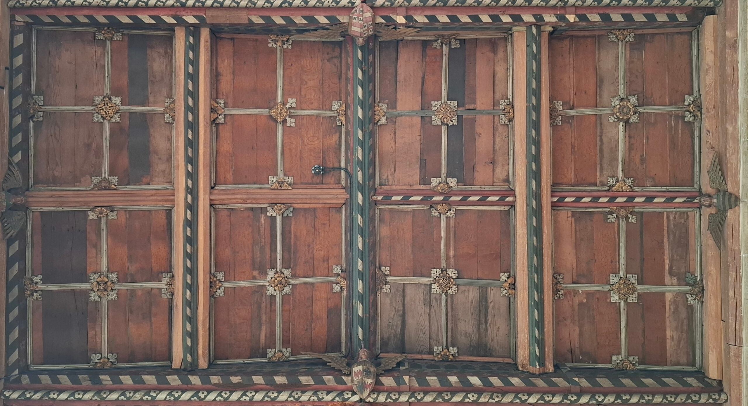 North Aisle Bay NA6 ceiling, west at the top