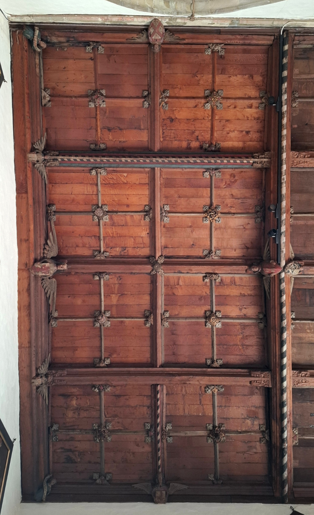 South Aisle Bay SA1 ceiling, displayed with west at the top