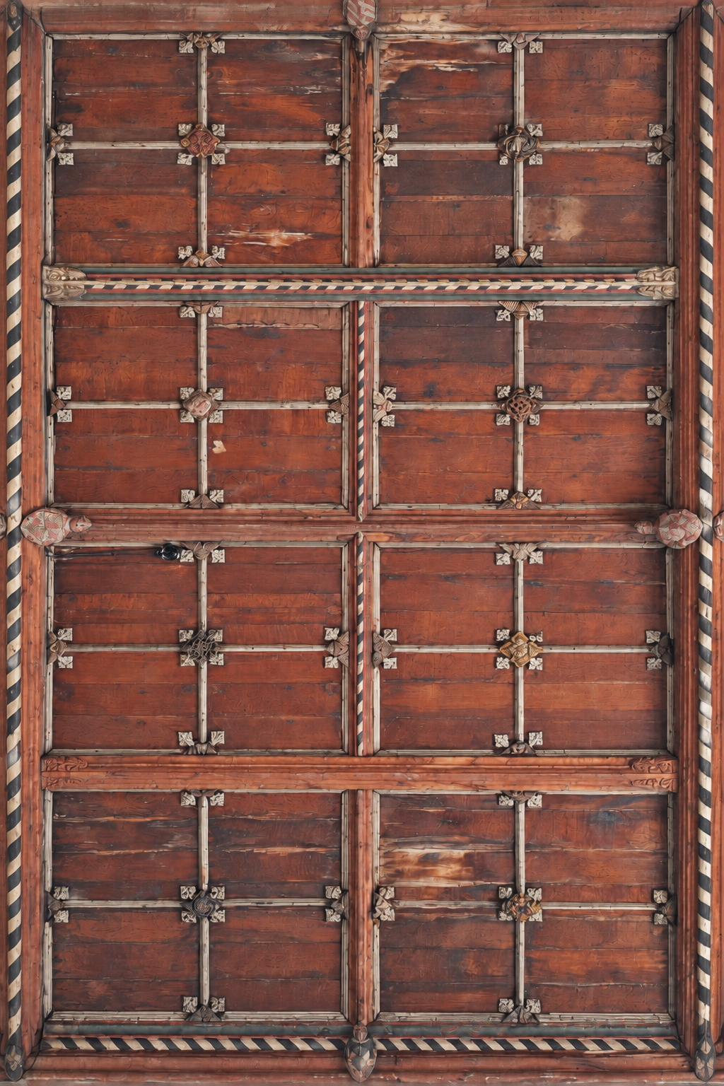 Bay SA6 of the medieval South Aisle ceiling
