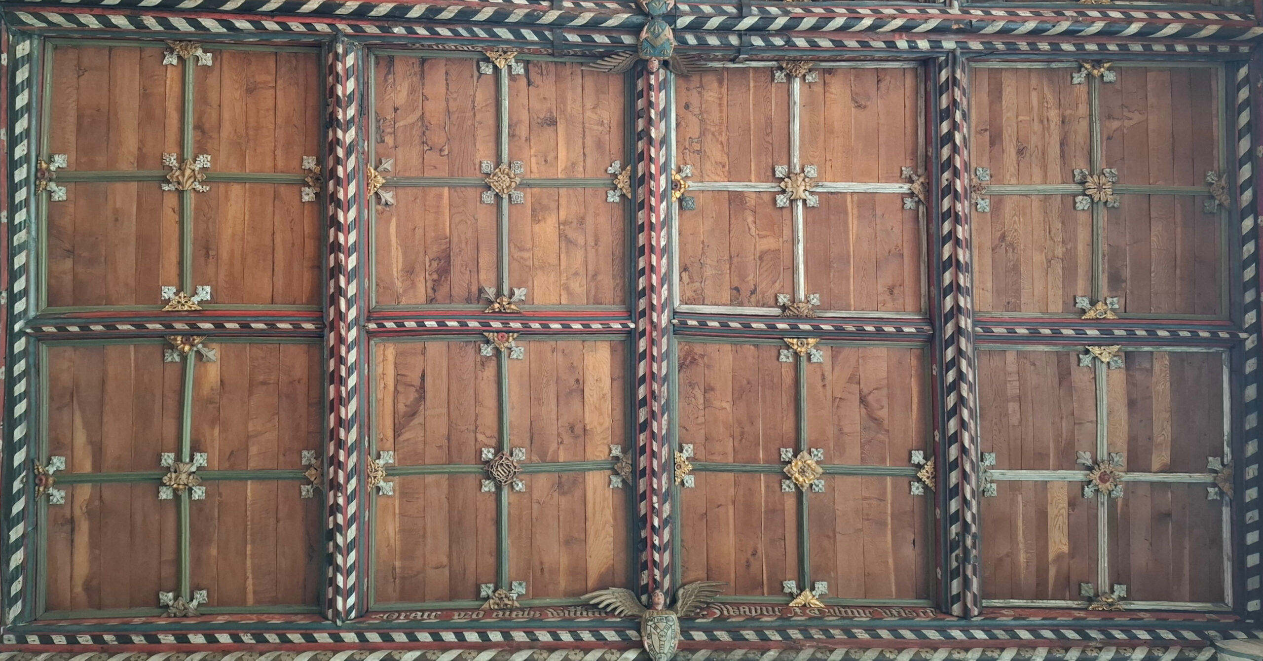 Lady Chapel Bay LC4 ceiling, displayed with west at the top